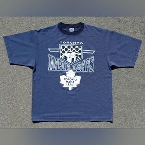 Vtg 1990s NHL Toronto Maple Leafs Large CGW Print Made in Canada T-Shirt (XL)